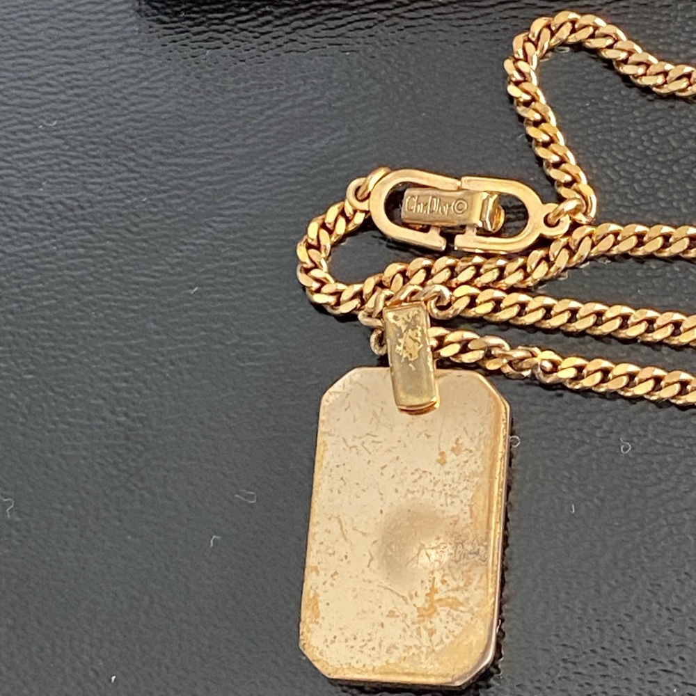 Christian Dior Gold and Silver Pendant Necklace - Picture 5 of 7
